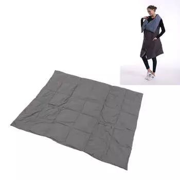 USB Heated Blanket Dark Grey 3 Temp Modes 52x43in Soft Chinlon Multi Purpose Portable Heated Blanket for Winter