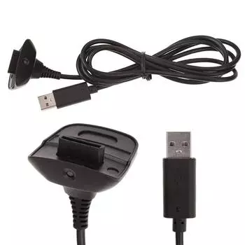 USB игровой контроллер, зарядный кабель, сменное зарядное устройство для Xbox 360, беспроводной геймпад, джойстик
