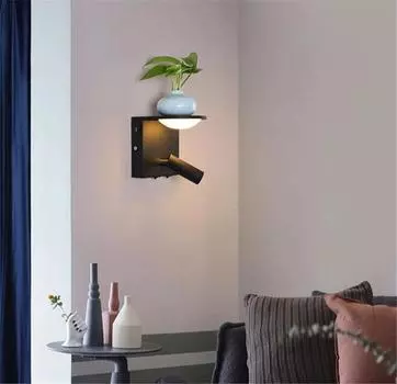 USB-интерфейс, перезаряжаемый настенный светильник, прикроватная лампа, настенный светильник для спальни с подсветкой Warm White (2700-3500K) белый