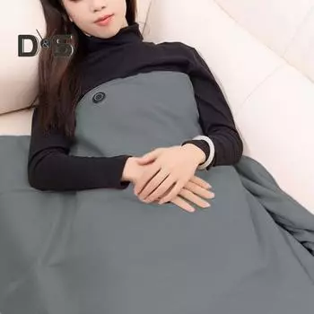 USB Электрическое Отопление Теплая Шаль Чехол Для Ног Домашний Офис Открытый Термошаль Горячий Компресс Одеяло Вязание Пончо фиолетовый