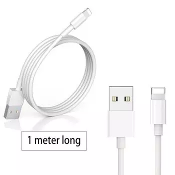USB-кабель длиной 1 м, стабильный, высокоэффективный, портативный кабель для передачи данных с быстрой зарядкой белый