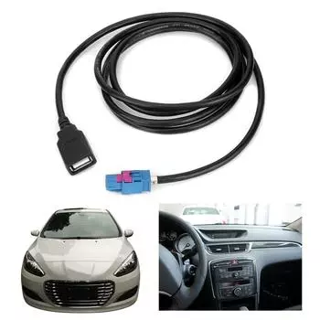 USB-кабель для экрана управления хостом, сменный USB-кабель хоста для Peugeot 308 308s 408, автомобильные аксессуары, длина 100 см