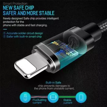 USB-кабель для iPhone 11 Pro Xs Max Xr X 8 7 6 6s 5s Se iPad Быстрая зарядка Зарядное устройство Lighting USB-провод Кабель для мобильного телефона 0.25m золотой