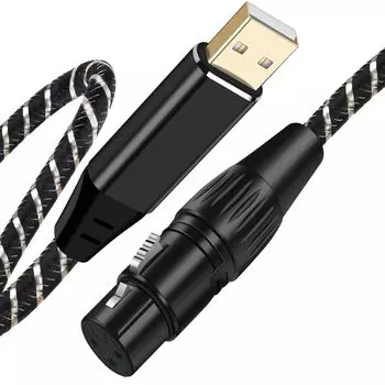 USB-кабель для микрофона 3M Female микрофонный кабель XLR-кабель-переходник для ПК-микрофона караоке-студии записи USB-XLR US-B