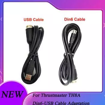 USB-кабель для Thrustmaster TH8A и TSSH Connection Din-USB запасная часть кабеля 1,2 м TH8A Cable R6O9 DIN6 TO DING6-1.2m