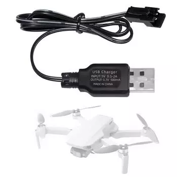 USB-кабель для зарядки дронов с разъемами, USB-кабель для зарядки аккумулятора, выход 3,7 В, 500 мАч, со светодиодным индикатором