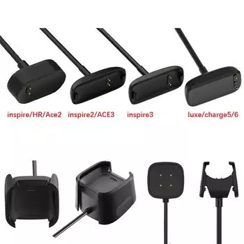 USB-кабель для зарядки Fitbit Charge 6/ 5/ 4/ 3/ 2 Зарядное устройство для Fitbit Inspire 3 2 Ace3 2 LTE Alta HR Alta Versa 4 3 2 Sense 2 charge6