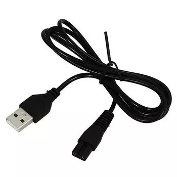 USB-кабель для зарядки, костюм, 5 В, фонарик, бритва, машинка для стрижки волос, отверстие для провода 1,8 black
