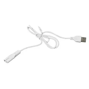 USB-кабель для зарядки, костюм, 5 В, фонарик, бритва, машинка для стрижки волос, отверстие для провода 1,8 white