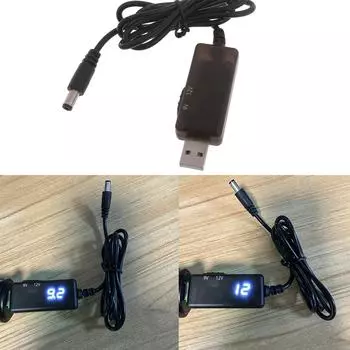 USB-кабель-преобразователь, кабель-переходник 5 В в 9 В/12 В для маломощных устройств, WiFi-маршрутизаторов и камер