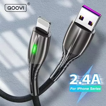 USB-кабель QOOVI для iPhone 13 12 11 Pro Max XR XS 8 7 6s 5 Plus, провод для быстрой зарядки для iPhone, зарядное устройство, зарядный кабель, шнур USB C, микрокабель типа C