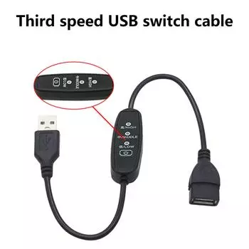 USB-кабель с выключателем ВКЛ/ВЫКЛ. Удлинитель кабеля для USB-лампы, линия электропитания, прочный адаптер, светодиодный диммер