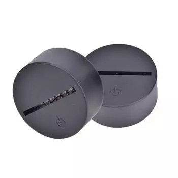 USB-кабель сенсорные лампы основания для 3D светодиодный ночник 7 цветов свет база держатель лампы чёрный