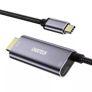 USB-кабель XCH-M180 USB тип C - HDMI-кабель 100 Вт блок питания порт зарядки 1,8 м дисплей 4K@60 Гц