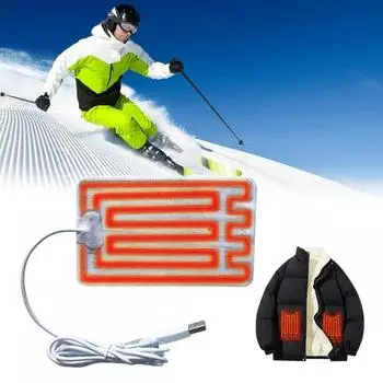 Usb карбоновый электрогрелка электрическая грелка для рук и ног нагревательная пленка электрический зимний инфракрасный коврик для жары термоподушки коврик 8x18cm