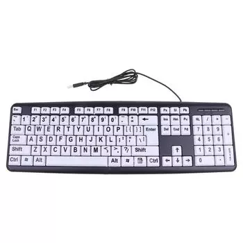 USB клавиатура ame Защита глаз для пожилых людей, студентов и людей с нарушениями зрения клавиатура