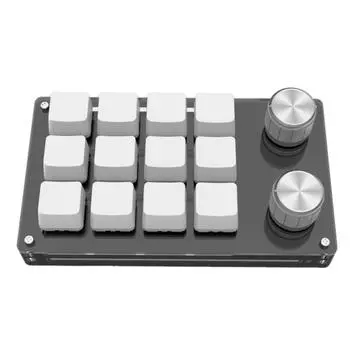 USB-ключи Программируемая 12-клавишная мини-клавиатура Привод не требуется Белый механический