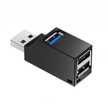 USB-концентратор USB 3.0 HUB адаптер-удлинитель мини-сплиттер коробка от 1 до 3 портов высокоскоростной USB 2.0 для ПК ноутбука диск карта ПК