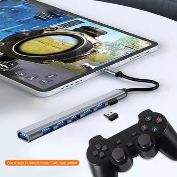 USB-концентратор USB 3.0, концентратор USB 2.0, концентратор USB C, концентратор типа C, мультиразветвитель, высокая скорость 5 Гбит/с для ПК, компьютер, многопортовый порт USB A HUB