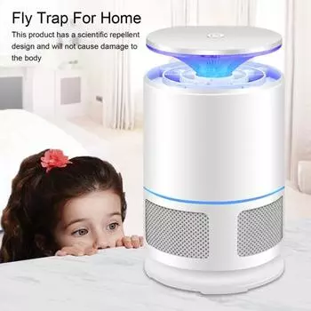 USB-лампа-ловушка для мух с 7-лопастным вентилятором, бесшумная ультрафиолетовая лампа, ловушка для мух, для дома, для улицы, физическое устройство для борьбы с мухами, светодиодная лампа для ловли мелких летающих животных