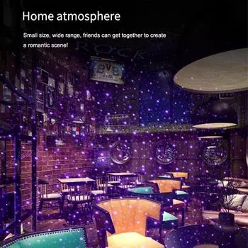 USB LED Car Interior Decorative Light Roof Star Light DJ Christmas Atmosphere Ambient Light Multiple Lighting Effects красный