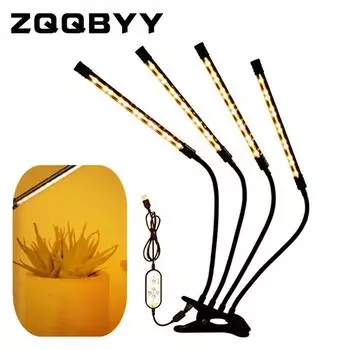 USB LED Grow Light Фитолампа для Растений с Управлением Полный Спектр С Управлением Для Растений Рассада Цветочная Домашняя Палатка Теплое Солнце sun white