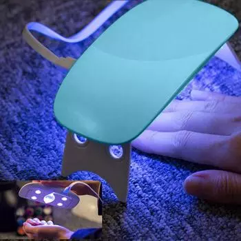 USB LED Light Therapy Lamp Droger Polish Machine Voor Curing Nail Gel Art 6W UV LED Lamp Сушилка для ногтей USB розовый