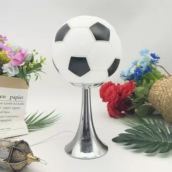 Usb Light Футбольные огни Рядом с гостиной Светильник Украшение комнаты Атмосфера Освещение Современный Креативный Стеклянный Рабочий стол Атмосфера 15CM