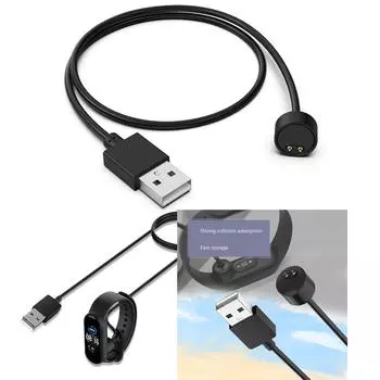 USB Магнитный кабель для зарядки, шнур, провод для Mi Band 5 6 7 Для Miband 5 6 7 Браслет Браслет M5 M6 M7 Браслет Зарядное устройство