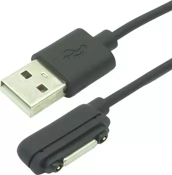 USB-магнитный зарядный кабель черного цвета для Sony Xperia Z f Ultra/Z1/Z1 (Z1 с)/Z2/Z3 чёрный