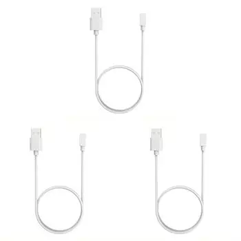 USB Магнитный Зарядный Кабель для Наручных Часов Зарядное Устройство Для Xiaomi Mi Band 8 (Белый 1м)