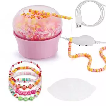 USB-машина для нанизывания бисера, компактное USB-устройство для нанизывания бисера, устройство для изготовления поясных бусин, браслетов, ювелирных изделий зелёный