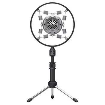 USB-микрофон Behringer, винтажный микрофон с разъемом C, суперкардиоидная характеристика, BV635, серебристый, USB-тип серебряный