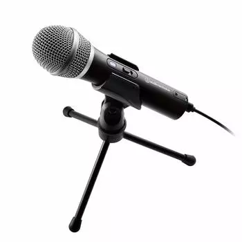 USB-микрофон для комментариев, черный Audio-Technica ATR2100x-USB, телеработа/работа на дому/прямая трансляция/запись/подкаст/прямая трансляция