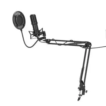 USB-микрофон профессиональный кардиоидный направленный записывающий компьютерный микрофон с защитой от протечек