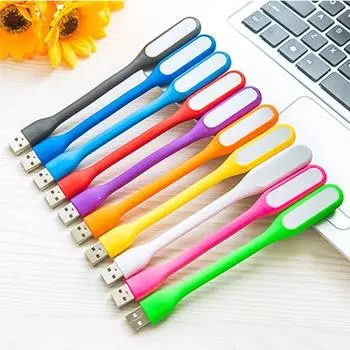 Usb Millet Light Notebook Энергосберегающая настольная лампа Зарядка Treasure Interface Маленький ночник Ручной ночной светильник для чтения Led Портативный светильник Random color