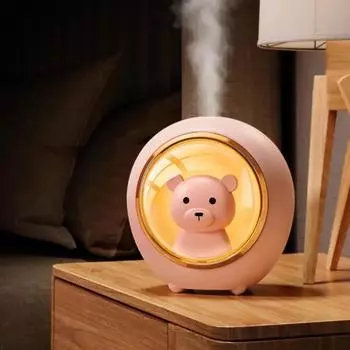 USB милый увлажнитель воздуха для домашних животных Космический медведь Ночной светильник Автомобильный домашний милый мультяшный подарочный увлажнитель воздуха