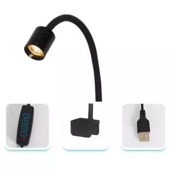 USB Mini Clip-on Lamp Adjustable LED Aquarium Light Fish Tank Clip Lamp South American Fish Tank 3 Color Light