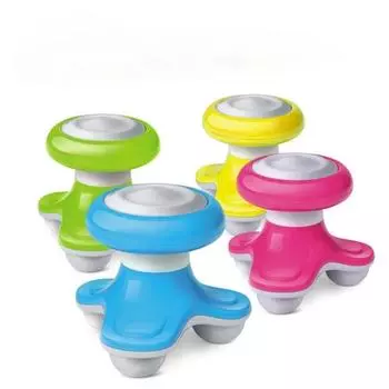 Usb мини-массажер для шеи многофункциональный пластиковый треугольной формы электрический Usb косметический антицеллюлитный массажный прибор для релаксации красный