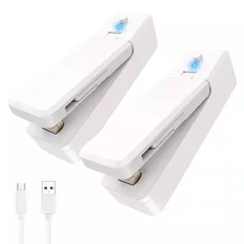 Usb мини-тепловой пакет, упаковщик для упаковки, портативный пластиковый зажим для пакетов, машина для запечатывания, уплотнение для хранения еды, запечатывание закусок, кухонные гаджеты USB pink