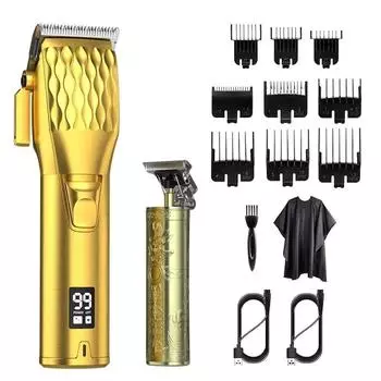 USB Многофункциональная электрическая машинка для стрижки волос Салон Парикмахерская Эксклюзивная машинка для стрижки лысых волос T9 Набор машинок для стрижки волос Триммер для волос для мужчин