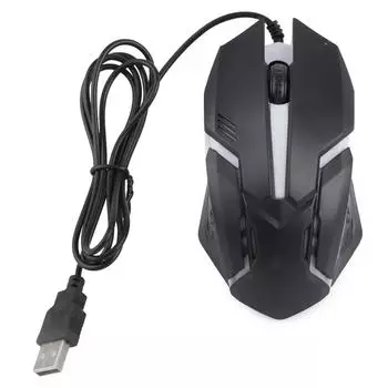 USB-мышь M3 с режимом подсветки, проводная мышь, эргономичный дизайн, компьютерная мышь для ноутбука Macbook, черный чёрный