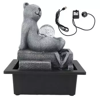 USB настольный фонтан небольшой водопад как увеличение влажности 3 уровня регулируемый бесшумный вода