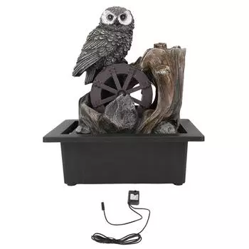 USB настольный фонтан, увеличивающий влажность, регулируемый настольный водопадный фонтан со светодиодной подсветкой для S