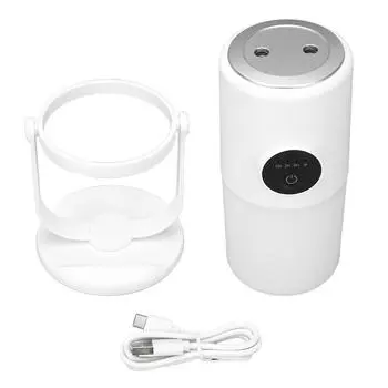 USB настольный увлажнитель воздуха перезаряжаемый тихий два режима тумана 300 мл прохладный туман увлажнители с подставкой для бежевый