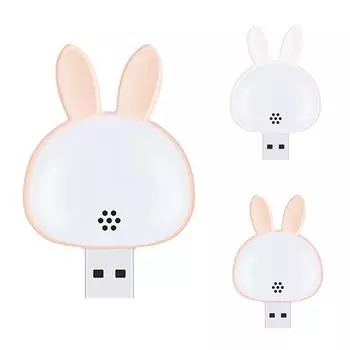 USB-ночник с интеллектуальным голосовым управлением, 3-цветная регулируемая яркость, подключаемый через USB светодиодный ночник розовый