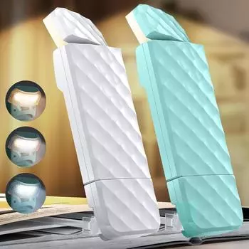 USB-перезаряжаемая лампа для чтения с таймером, 3 цвета и 5 уровней яркости, светодиодная закладка-клипса для чтения в постели, ночное чтение с заботой о глазах