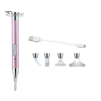 USB перезаряжаемая светодиодная ручка-сверло для алмазной живописи и вышивки set 1 золотистый