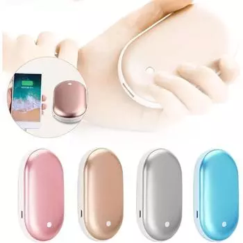 USB перезаряжаемая зимняя мини-грелка для рук, грелка, мобильная мощность, грелка для рук, теплый карманный мини-мультяшный электрический обогреватель 1pc розовый