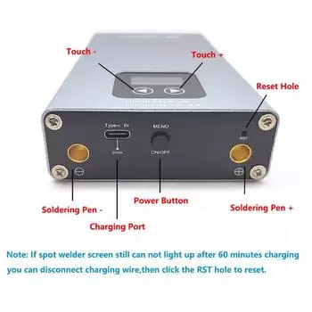 USB перезаряжаемый цветной экран, точечная сварочная машина, портативное сварочное устройство для сварки никеля серебряный